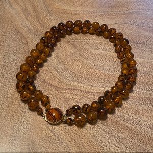 Vintage 60s Hong Kong double strand necklace